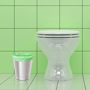 Bathroom garbage bag