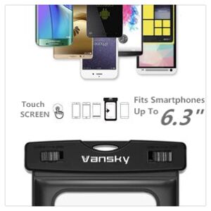 Slider Zipper Pocket Floatable Waterproof Case, Cellphone Dry Bag Universal Pouch Bag Universal Waterproof Case 0