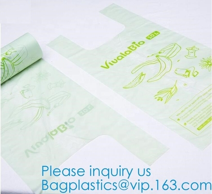 EN13432 BPI OK Compost Home ASTM D6400 Certified Biodegradable Dog Poop Bags, Dog Poop Waste Trash Bag, Toilet Compostab