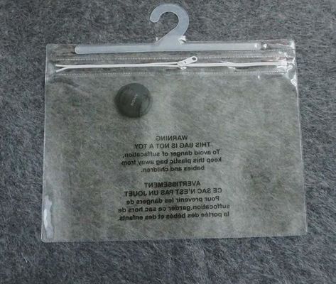 Frosty Transparent Pvc Hook Bag For Underwear Packing,Frosted PVC Zipper Hook Bags For Swimwear Underwear,Swimwear,Short