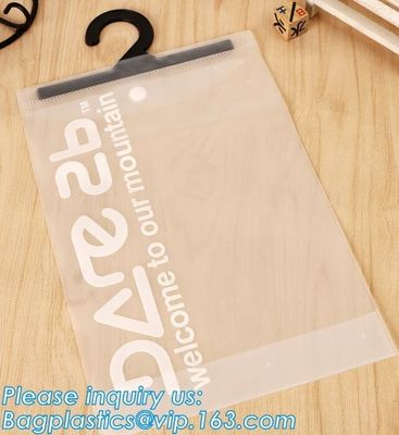 Frosty Transparent Pvc Hook Bag For Underwear Packing,Frosted PVC Zipper Hook Bags For Swimwear Underwear,Swimwear,Short