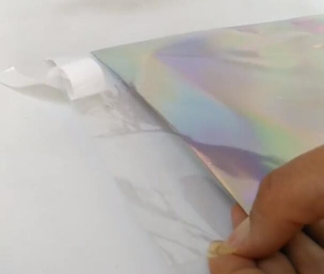Holographic Pouch With Hang Hole For Clothing packing / iridescent Mylar Pouch For Underwear Mylar Stand up Aluminum Foi