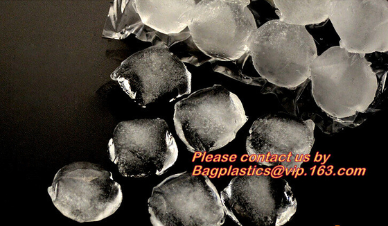 BPA Free Custom Ice Cube Maker, Disposable Polyethylene Pe Plastic Ice Cube Bags, Selfsealing Ice Cube Packaging Bag