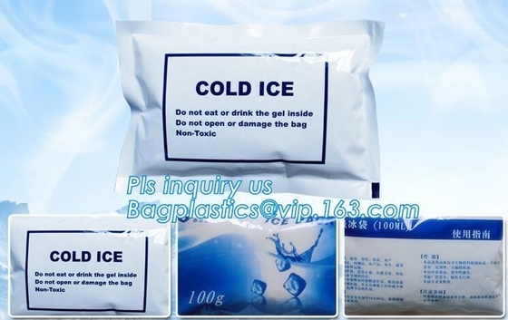 Cooling Gel Ice Pack Cold Pack Freezer Pack, Outdoor convenient cooling Instant cold cooler bag ice pack, cooler bag kee