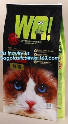 Slider k Animal Feed Packaging Bag Plastic Dog Food Bag, Packing Resealable Zip Lock 2Kg Dog Pet Food Packaging Ba