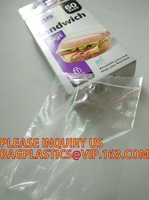 Customize Resealable Plastic Clear Poly k Baggies custom zip lock bag, LDPE HDPE CPE PPE PVC Plastic Slider Zipper