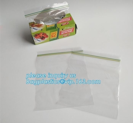 packing clear  bag LDPE transparent custom printed zipper bags plastic k bag, transparent custom printed zip