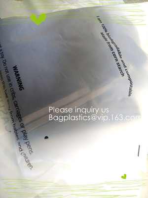 PLA Biodegradable Corn Starch Compostable LDPE k Bag, Environmentally friendly, recyclable, reusable, reclosable