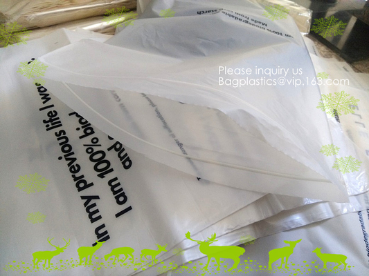 PLA Biodegradable Corn Starch Compostable LDPE k Bag, Environmentally friendly, recyclable, reusable, reclosable