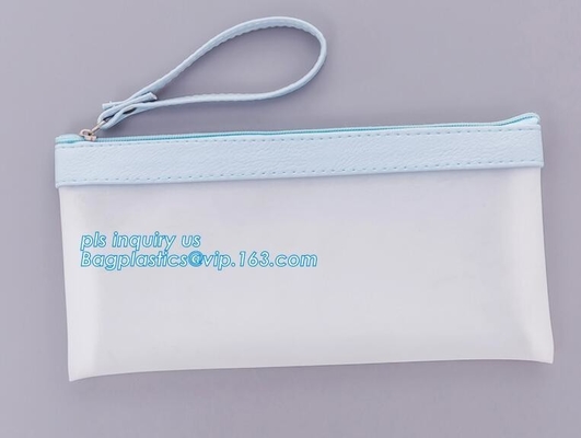 Organizer Zipper Bag Folder Office Stationery Bag, Zipper Stationery Envelope PP File Bag, Document file Bag