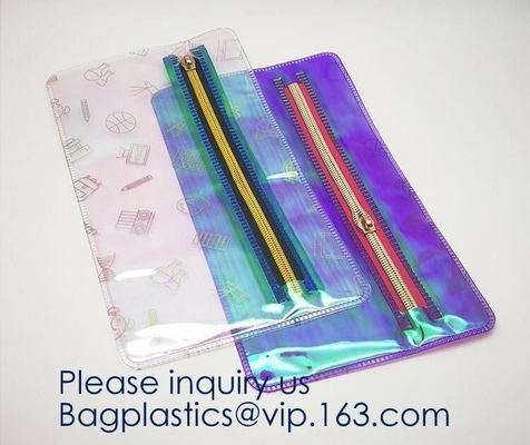 Custom outdoor EVA makeup pouch semi-transparent Soft Plastic toiletry bags Water proof PVC/EVA makeup organizer pack