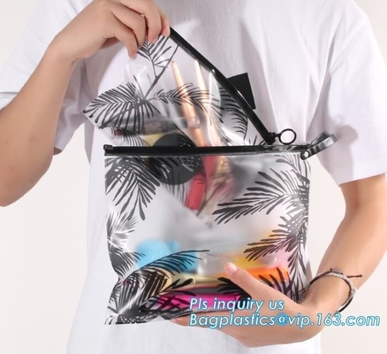 zip lock bags square bottom zipper type plastic bag, k slider plastic toothbrush toothpaste bag with ring hook, zi