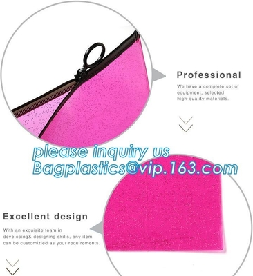 Biodegradable China Supplier Clear PVC Cosmetic Standup k Pouch,Travel Cosmetic Bag seal Toiletry Zip Pouch, bagea