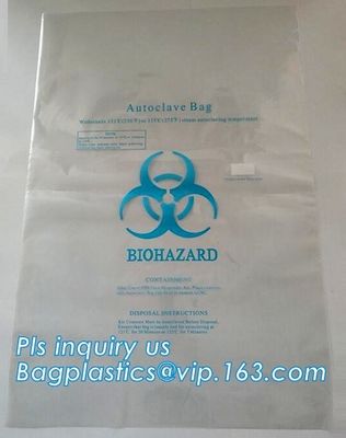 Biohazard Compost Disposal Plastic Biodegradable Yard Medical Waste Bag Biohazard Bags, 2 Gal, Red, PK1000
