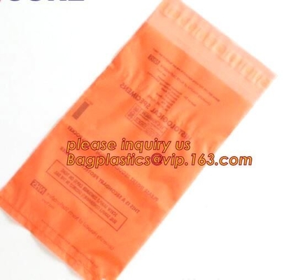 Custom ked Specimen Bag With Optional Pouch, Simple printing Clear Specimen Grip Seal Bag, 2mil LDPE plastic zip t