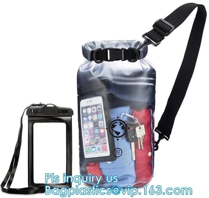 waterproof dry bag with shoulder straps outdoor backpack water-resistant dry bag, Game Sportpack Plastic Drawstring Back