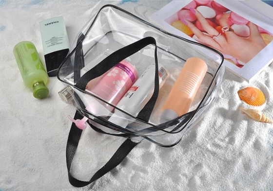 waterproof hanging toiletry bag for travel, Vinyl Transparent PVC Cosmetic Bag /Clear Toiletry Bag/PVC Travel Makeup Bag