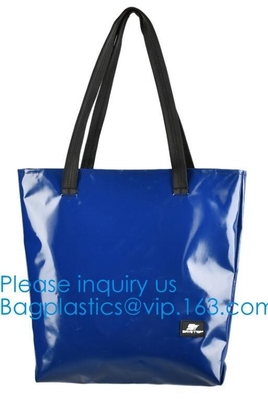 1000D Waterproof PVC Tarpaulin Customized Shopping Bag, Daily Women Shoulder Tote Bags Wholesale Price