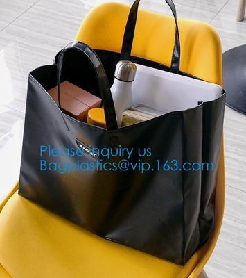 Vintage Tarpaulin Shoulder Bag Fashion Custom Durable Shopping Bag Tarpaulin Bag Washable Tote Dry Bag Cotton Handle
