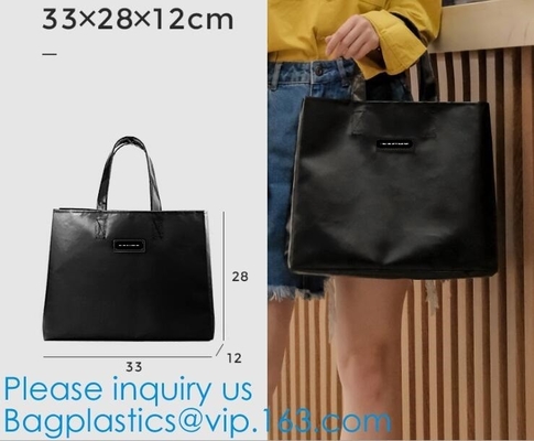 Vintage Tarpaulin Shoulder Bag Fashion Custom Durable Shopping Bag Tarpaulin Bag Washable Tote Dry Bag Cotton Handle