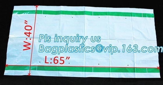 pe bag pallet cover plastic bag sqaure bottom bag, 54 x 44 x 96" 1 Mil ldpe Clear Pallet Covers, top covers clear plasti