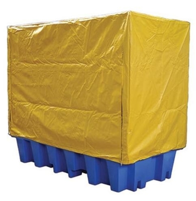 Flat Bottom 600D Vinyl Cover /Plastic Poly Pallet Cover, Big Square Bottom Poly Pallet Cover, Huge Clear Plastic Pall