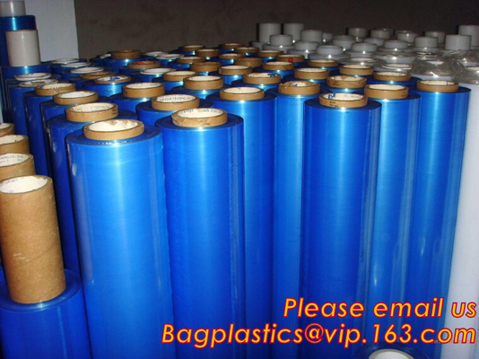 Transparent PE Protective Film high Adhesion for Galvanized sheet,wrapping package film protective film roll bagease
