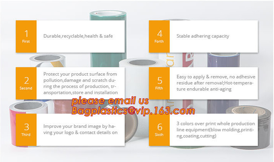 Clear Polythene PE Protective Stretch Film,PE Surface Protective Film For Aluminium Composite Panel,removable lens scree