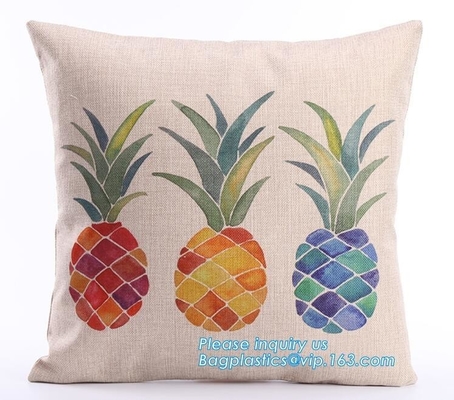 Wholesale creative double sided printing cheap cushions geometric deer custom cushion cover 50x50,applique work cushion