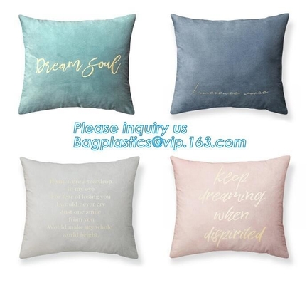 Latest design simple solid color pillow home decor cotton cushion cover,Cotton Embroidery Geometric Car Sofa Chair Bed T