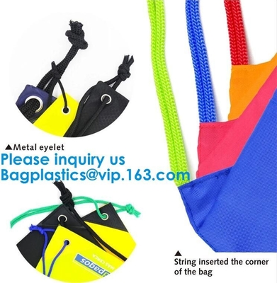 Custom Drawstring Bag/ Promotional drawstring backpack/Polyester Drawstring Bag,Custom 190T 210T 210d polyester backpack
