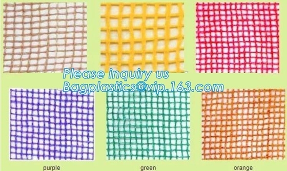 white PE raschel mesh bag garlic bag,45*75cm Orange Russia PE Knitted plastic raschel leno mesh packing bags for Agricul