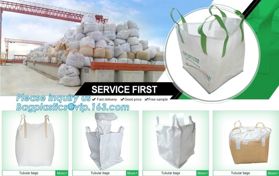 Virgin Polypropylene PP Woven Big Bulk Bag Jumbo Bag FIBC For Packing Sand 1 Ton 1.5 Ton 2 Ton Made In Package