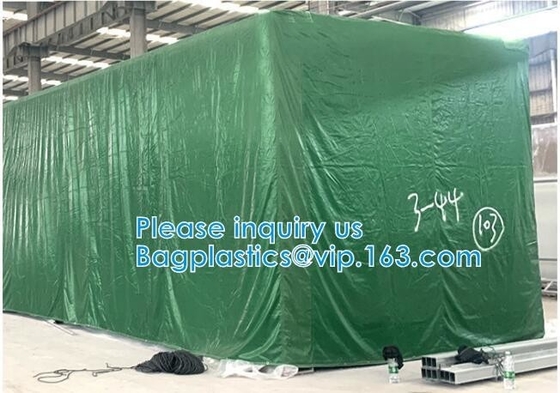 CARGOES COVER CANVAS & SUPPLY Canvas Tarpaulin for Roof, Outdoor, Patio. Rain or Sun (Reversible, Silver and Black)