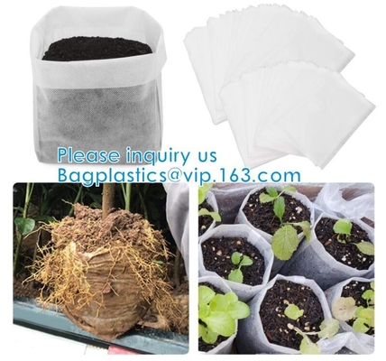 Non-Woven Bags Plant Grow Bags Fabric Seedling Pots Plants Pouch for High Seedling Survival Planting Growing Tree Plants