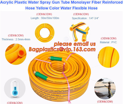 Garden Hose PVC Layflat Hose For Agriculture Industry PP Cam-Lock Layflat Hose Kit Steel Wire Reinforced Hose