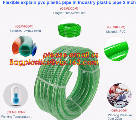 Garden Hose PVC Layflat Hose For Agriculture Industry PP Cam-Lock Layflat Hose Kit Steel Wire Reinforced Hose