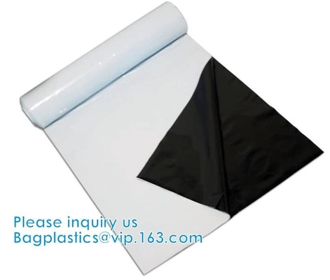 Black & White Poly Film  Panda Poly Film Light Deprivation Greenhouse Cover UV Treated Horticulture Poly Film Sheeting