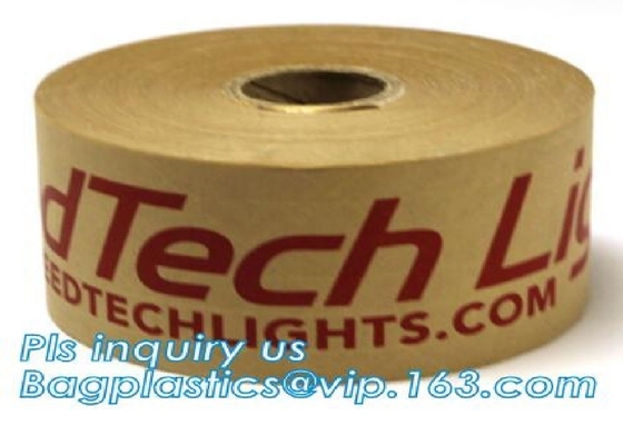 Fiber Reinforced Gummed Kraft Paper Packing Reinforced Brown Tape jointing paper, sealing box, bundling box, bundl
