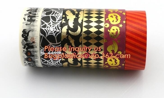 Gold Foil Washi Tape Romantic Cherry Blossom Sakura Diy Scrapbooking Masking Tapes,Craft Gift Decorative Washi Tape Mask