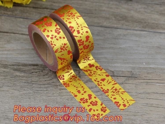 Foil Washi Tape Holographic Foil Washi Tape,Gold Laser Decorative Reflective Customized Washi Tape, Decorative