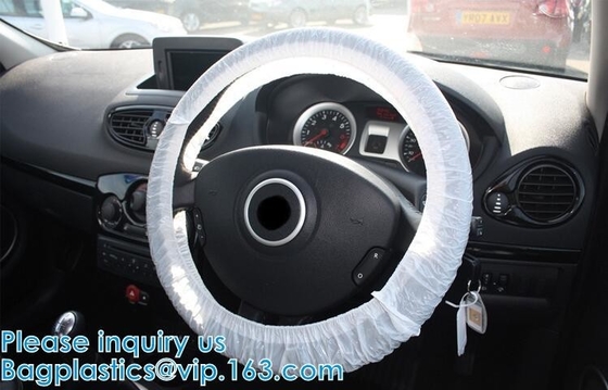 Biodegradable Compost Car Floor Mat Auto Disposable Steering Wheel Seat Cover Interior Accessories Steering Tire Bags