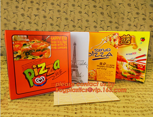 7inch 9inch 10inch 12inch 16inch Handle Pizza Box Custom Printing For Take-Out CORRUGATED BOARD