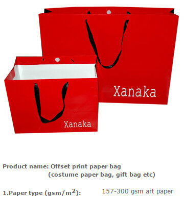 Low Cost Ribbon Handle Gift Carrier Custom Made Design Logo Luxury wholesale paper shopping bag wholesale promotional ec