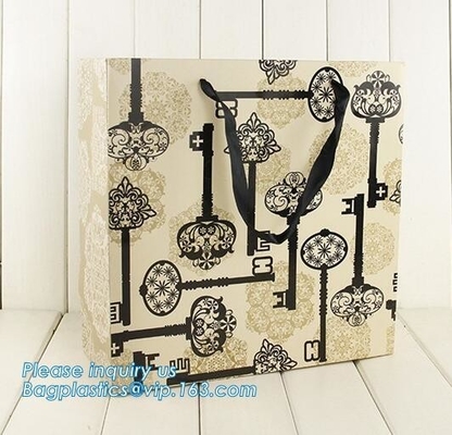 Custom Your Own Logo Design Printed Durable Shopping Carrier Packing 210Gsm Clothes Art Coated Paper Bag, bagease packag