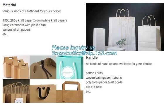 Fancy Shopping Paper Gift Bag packaging paper bag With Handles of packaging,Luxury Clothes paper carrier bag for packing