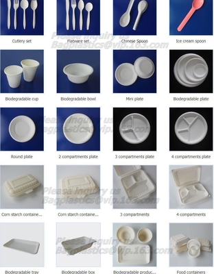 cornstarch biodegradable PLA eco plastic cutlery sets,Plastic spoon fork chopsticks Wheat Straw Reusable Camping Biodegr