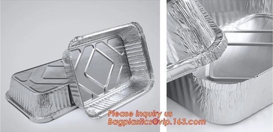 Aluminum Pans With Covers Disposable Food Containers Great For Baking, Cooking, Heating, Storing, Prepping Food