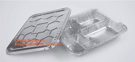 Household Aluminium Takeaway Containers Catering Party Meal Prep Freezer Drip Pans BBQ Potluck Holidays