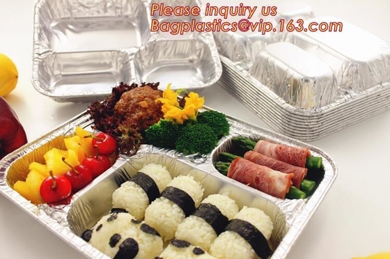 Compartments Takeaway Eco Friendly Dinnerware Flat Board Lids, Hot Cold Freezer Oven Safe Treat Goodie Party Leftovers